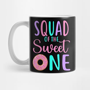 Squad Of The Sweet One Team 1St Birthday Girl Donut Party Mug